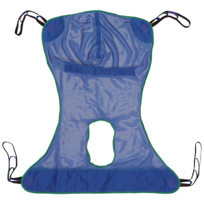 Full Body Commode Sling McKesson 4 or 6 Point Without Head Support Large 600 lbs. Weight Capacity