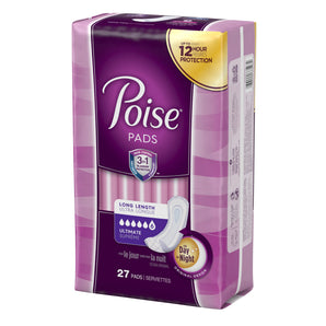 Poise Bladder Control Female Disposable Pads, Heavy Absorbency, Absorb-Loc Core, One Size Fits, 15.9 Inch